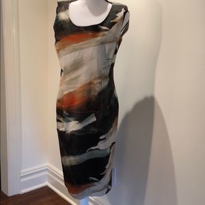 Lafayette 148 watercolor dress.